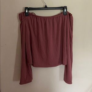 Off the shoulder long sleeve